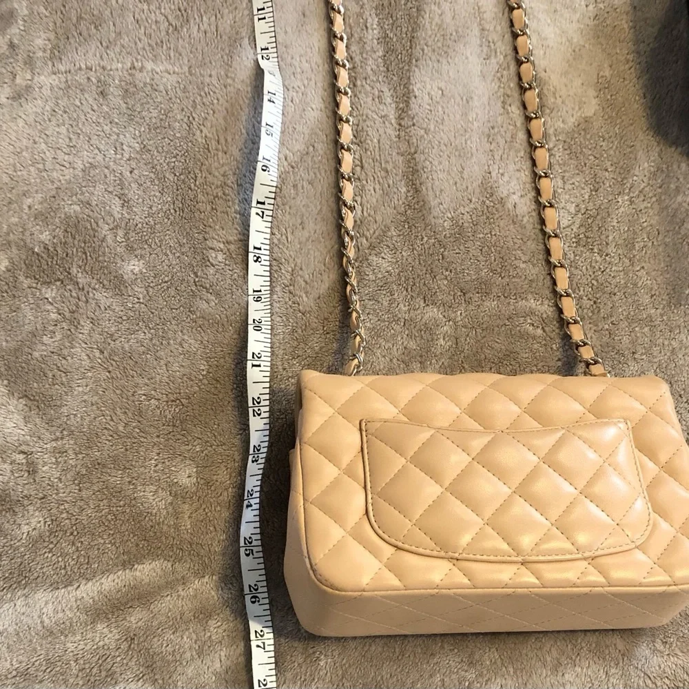 Chanel Tan Quilted Leather Mini Shoulder Bag - Picture 12 of 16